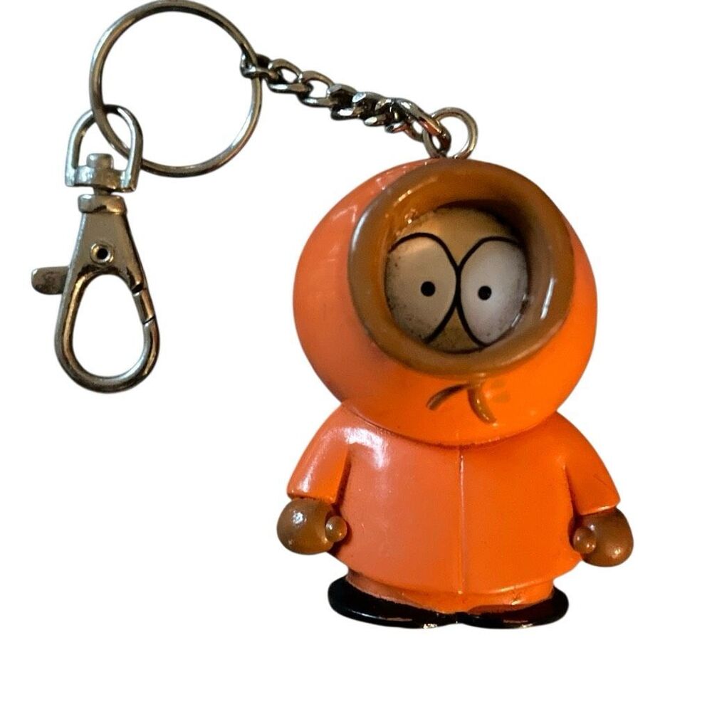 Vintage 1998 Comedy Central Kenny Keychain Southpark Hard PVC Figure Y2K Charm
